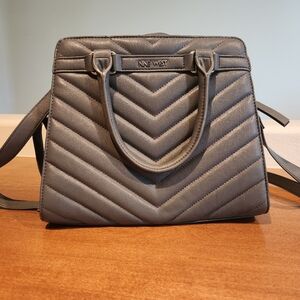Nine West Gray Chevron Purse